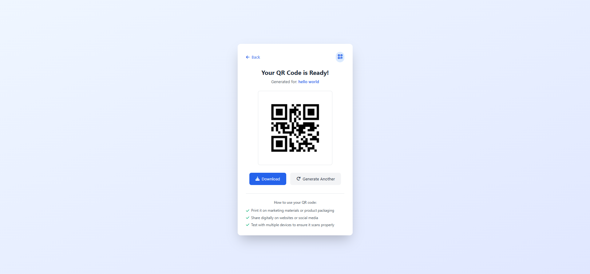 QR Generator